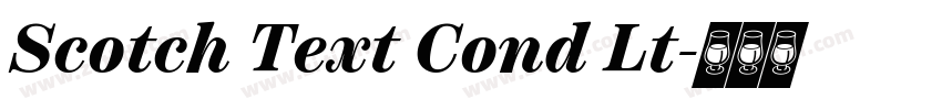 Scotch Text Cond Lt字体转换